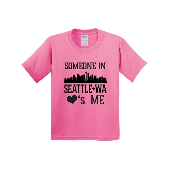 Inktastic Seattle Washington Someone Loves Me Skyline Youth T-Shirt