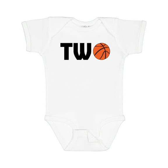 Inktastic Second Birthday Basketball Two Boys or Girls Baby Bodysuit