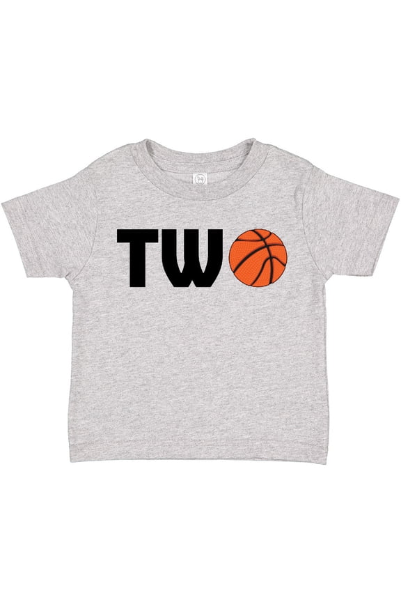 Second Birthday Basketball Two Boys or Girls Toddler T-Shirt