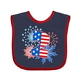 thumbnail image 1 of Inktastic Second Birthday- Fourth of July Fireworks Boys or Girls Baby Bib, 1 of 4