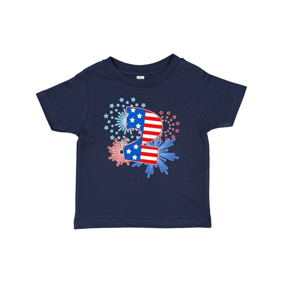 Inktastic Second Birthday- Fourth of July fireworks Boys or Girls Baby T-Shirt