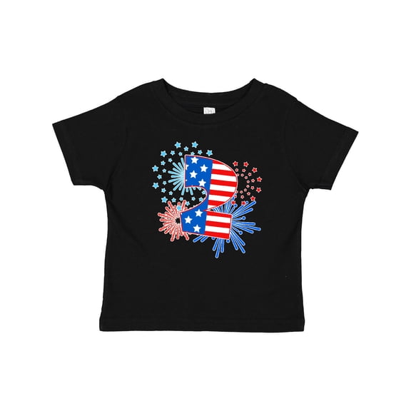 Inktastic Second Birthday- Fourth of July fireworks Boys or Girls Baby T-Shirt