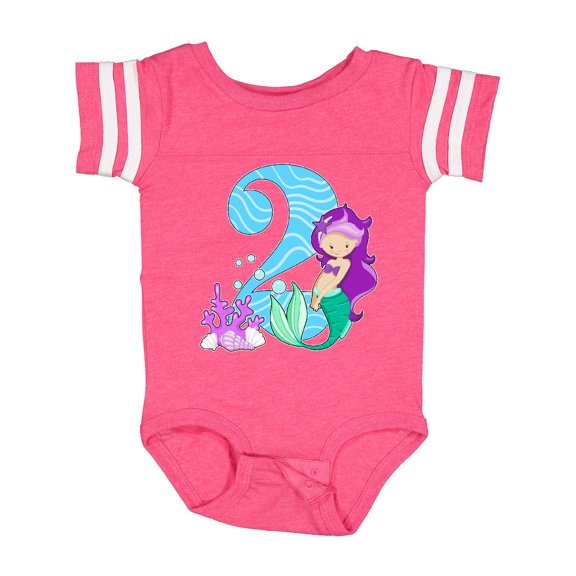 Inktastic Second Birthday Mermaid Girls Baby Bodysuit