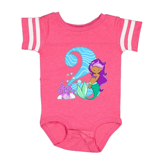 Inktastic Second Birthday Mermaid Girls Baby Bodysuit