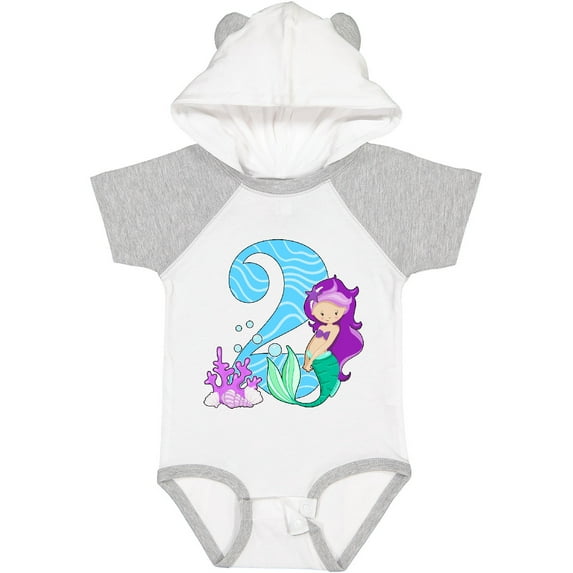 Inktastic Second Birthday Mermaid Girls Baby Bodysuit