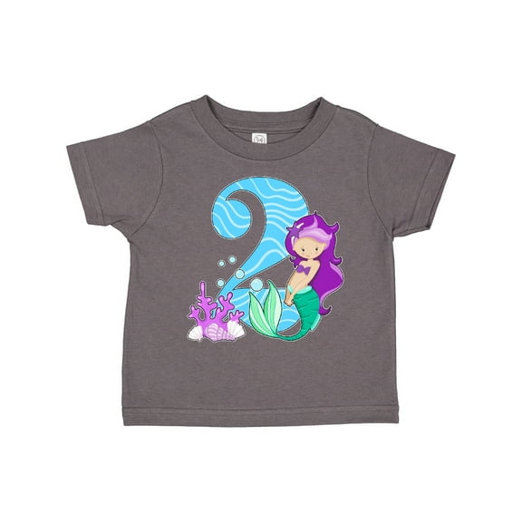 Inktastic Second Birthday Mermaid Girls Toddler T-Shirt