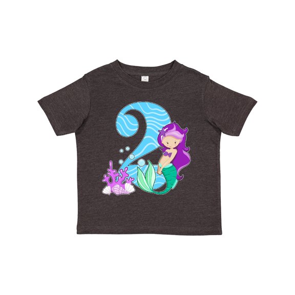 Inktastic Second Birthday Mermaid Girls Toddler T-Shirt