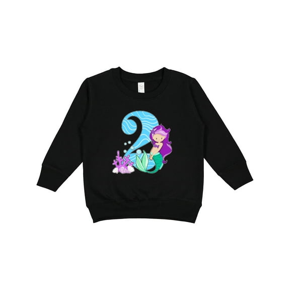 Inktastic Second Birthday Mermaid Toddler Sweatshirt