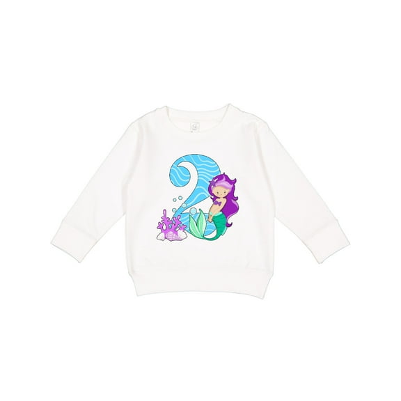 Inktastic Second Birthday Mermaid Toddler Sweatshirt
