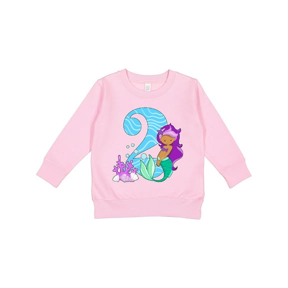 Inktastic Second Birthday Mermaid Toddler Sweatshirt