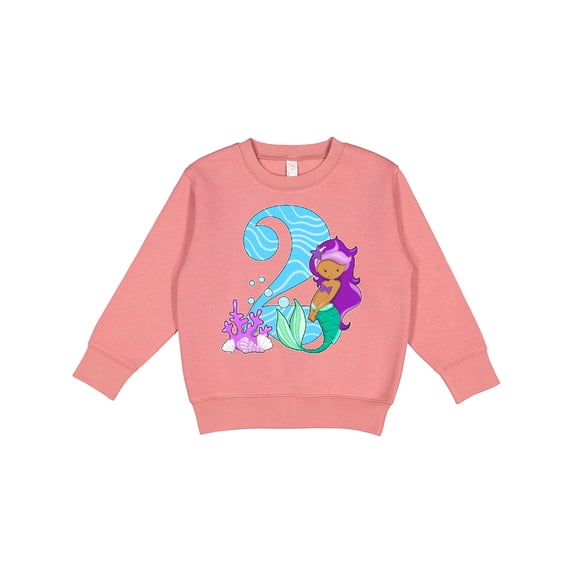 Inktastic Second Birthday Mermaid Toddler Sweatshirt