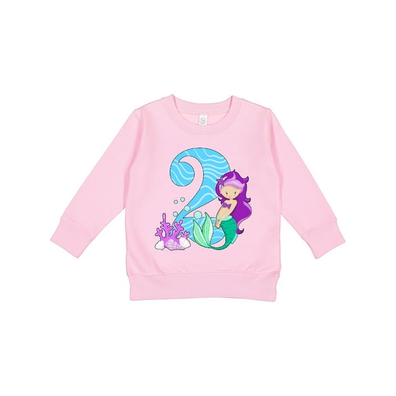 Inktastic Second Birthday Mermaid Toddler Sweatshirt