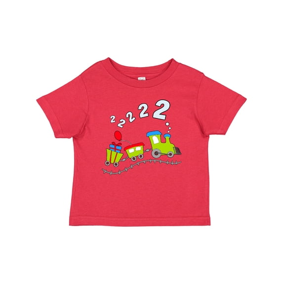 Inktastic Second Birthday Party Train Boys or Girls Baby T-Shirt