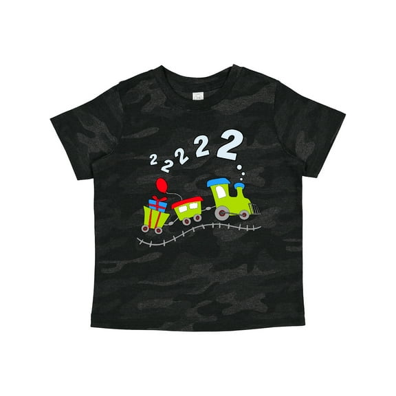 Inktastic Second Birthday Party Train Boys or Girls Toddler T-Shirt