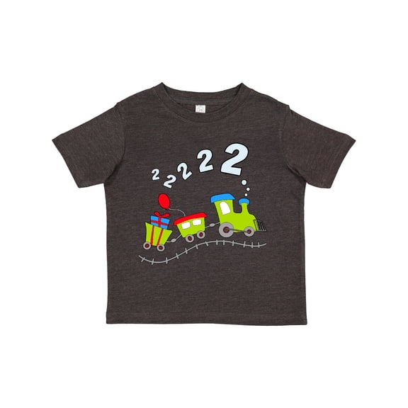 Inktastic Second Birthday Party Train Boys or Girls Toddler T-Shirt