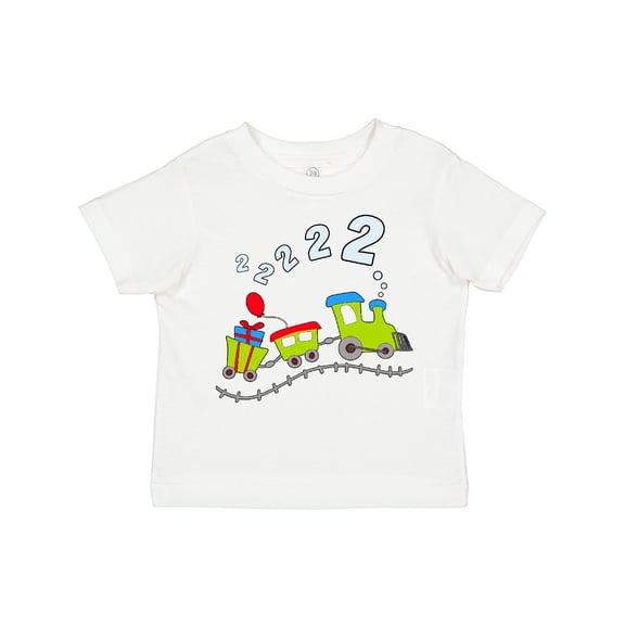 Inktastic Second Birthday Party Train Boys or Girls Toddler T-Shirt