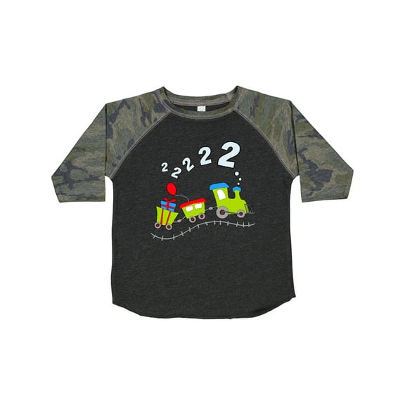 Inktastic Second Birthday Party Train Boys or Girls Toddler T-Shirt