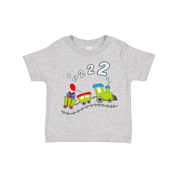 Inktastic Second Birthday Party Train Boys or Girls Toddler T-Shirt