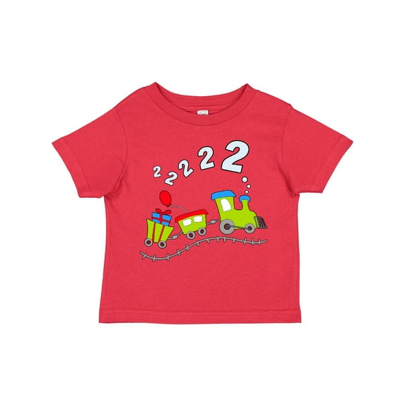 Inktastic Second Birthday Party Train Boys or Girls Toddler T-Shirt