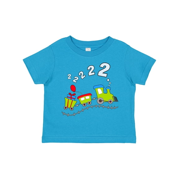 Inktastic Second Birthday Party Train Boys or Girls Toddler T-Shirt