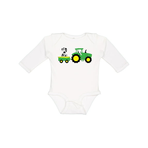 Inktastic Second Birthday Tractor Boys or Girls Long Sleeve Baby Bodysuit