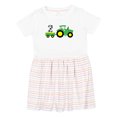 thumbnail image 1 of Inktastic Second Birthday Tractor Girls Toddler Dress, 1 of 5