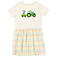 thumbnail image 1 of Inktastic Second Birthday Tractor Girls Toddler Dress, 1 of 5