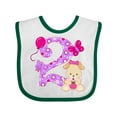thumbnail image 1 of Inktastic Second Birthday with Cute Puppy and Butterflies Boys or Girls Baby Bib, 1 of 4