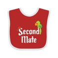 thumbnail image 1 of Inktastic Second Mate Pirate with Parrot and Bandanna Boys or Girls Baby Bib, 1 of 4