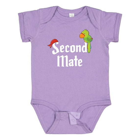 Inktastic Second Mate Pirate with Parrot and Bandanna Boys or Girls Baby Bodysuit