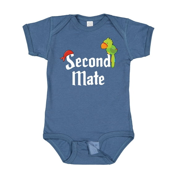 Inktastic Second Mate Pirate with Parrot and Bandanna Boys or Girls Baby Bodysuit