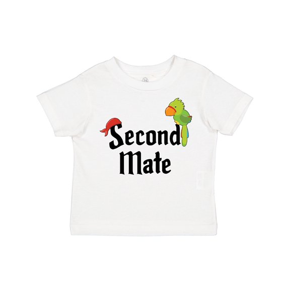 Inktastic Second Mate Pirate with Parrot and Bandanna Boys or Girls Toddler T-Shirt
