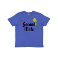 thumbnail image 1 of Inktastic Second Mate pirate with parrot and bandanna Youth T-Shirt, 1 of 5