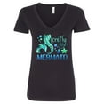 thumbnail image 1 of Inktastic Secretly a Mermaid Women's V-Neck T-Shirt, 1 of 5