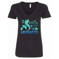 thumbnail image 1 of Inktastic Secretly a Mermaid Women's V-Neck T-Shirt, 1 of 5