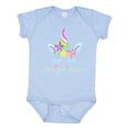 thumbnail image 1 of Inktastic Secretly a Unicorn flowers and horn Boys or Girls Baby Bodysuit, 1 of 5