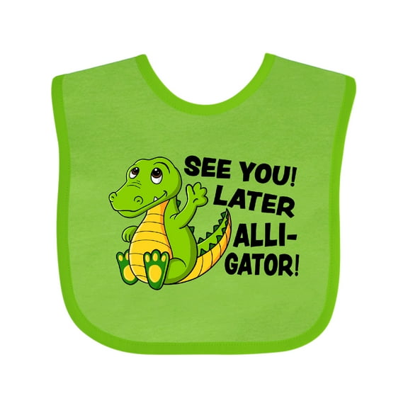 Inktastic See You Later Alligator Boys or Girls Baby Bib