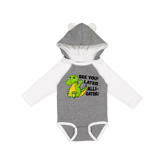 Inktastic See You Later Alligator Boys or Girls Long Sleeve Baby Bodysuit