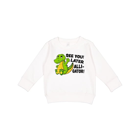 Inktastic See You Later Alligator Toddler Sweatshirt