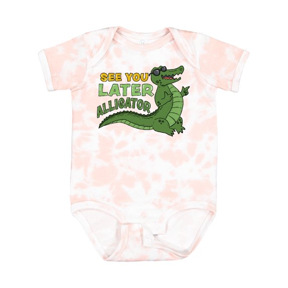 Inktastic See You Later Alligator with Black Sunglasses Boys or Girls Baby Bodysuit