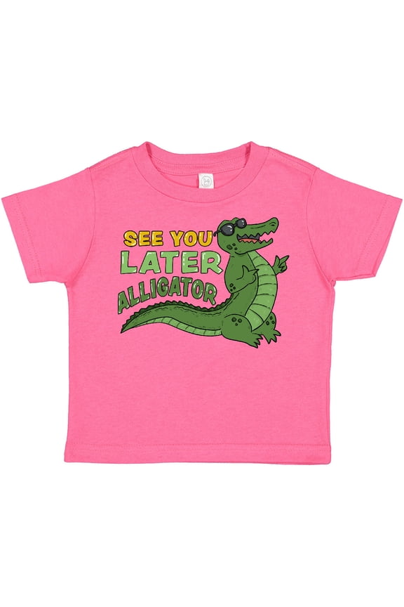 See You Later Alligator with Black Sunglasses Boys or Girls Toddler T-Shirt