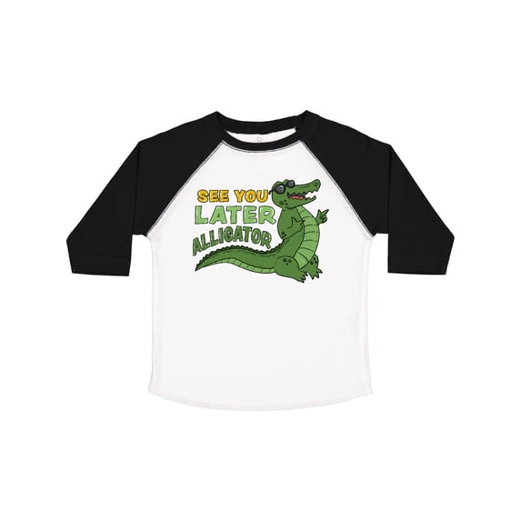 Inktastic See You Later Alligator with Black Sunglasses Boys or Girls Toddler T-Shirt