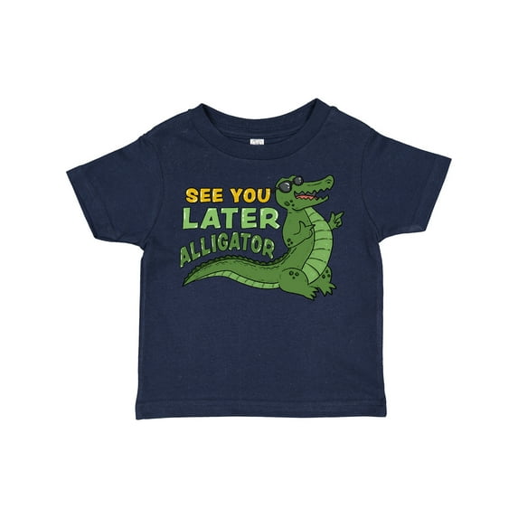 Inktastic See You Later Alligator with Black Sunglasses Boys or Girls Toddler T-Shirt