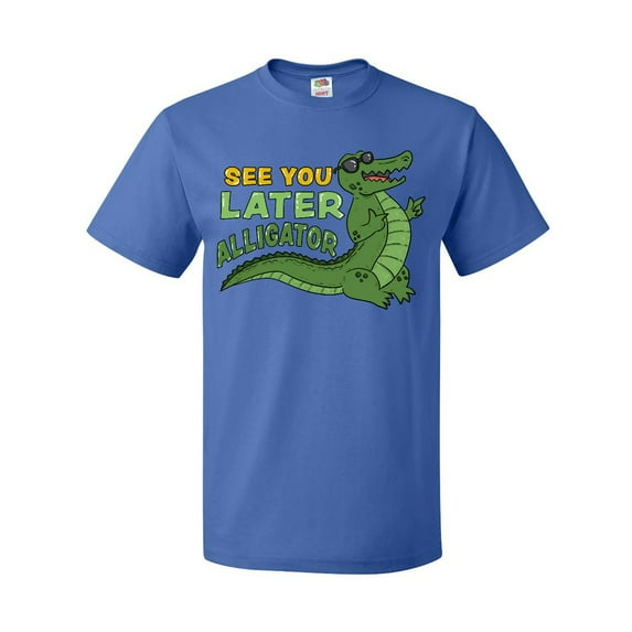 Inktastic See You Later Alligator with Black Sunglasses T-Shirt