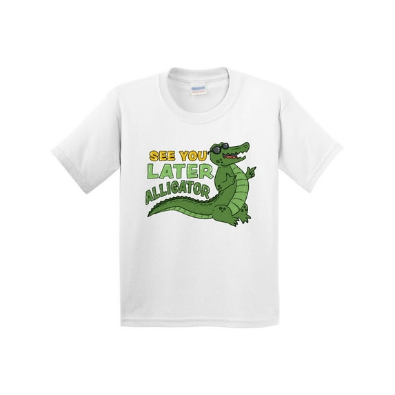 Inktastic See You Later Alligator with Black Sunglasses Youth T-Shirt