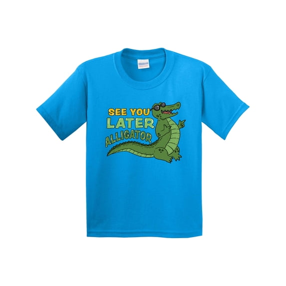 Inktastic See You Later Alligator with Black Sunglasses Youth T-Shirt