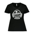 thumbnail image 1 of Inktastic Senior Class of 2026 in White with Graduation Cap Women's Plus Size T-Shirt, 1 of 5