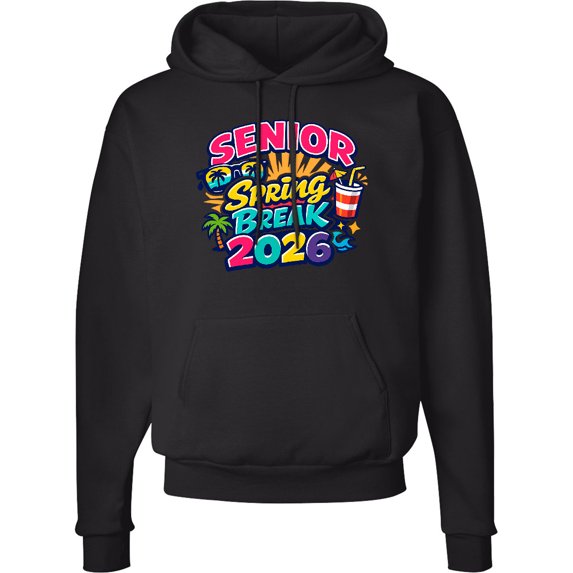 Inktastic Senior Spring Break 2026 Adult Hoodie Sweatshirt