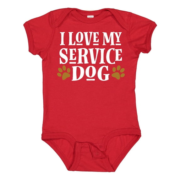 Inktastic Service Dog Owner Gift Boys or Girls Baby Bodysuit