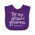 thumbnail image 1 of Inktastic Shakespeare Be Not Afraid of Greatness Boys or Girls Baby Bib, 1 of 4